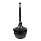 Ex-Cell Smokers Oasis Receptacle, Round, Steel, 4.5 gal, Charcoal EXCSRS1HCCL