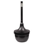 Ex-Cell Smokers Oasis Receptacle, Round, Steel, 4.5gal, Black EXCSRS1BLK