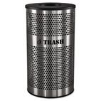 Ex-Cell Stainless Steel Trash Receptacle; 33 gal; Stainless Steel EXCVCT33PERFS