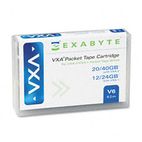 Exabyte 8 mm Cartridge, 62m, 20GB Native/80GB Compressed Capacity EXB11100100