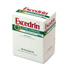 Excedrin® Extra-Strength Coated Tablets, 50 Two-Packs/Bo