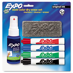 EXPO Dry Erase Starter Set, Chisel Tip, Assorted, 4/Set SAN83153