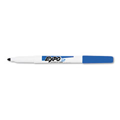 EXPO Low Odor Dry Erase Marker, Fine Point, Blue, Dozen SAN86003