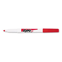 EXPO Low Odor Dry Erase Marker, Fine Point, Red, Dozen SAN86002