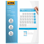FEL5221502 - Fellowes Self Adhesive Laminating Sheets, 3mil, 50 pack