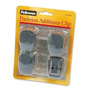 FEL75270 - Fellowes Plastic Partition Additions Clips