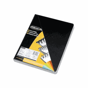 Fellowes 52146 Binding Covers, 11-1/4 x 8-3/4, Leather-Like Black Vinyl, 50/Pack