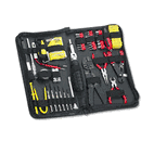 Fellowes 55-Piece Computer Tool Kit in Black Vinyl Zipper Case FEL49106