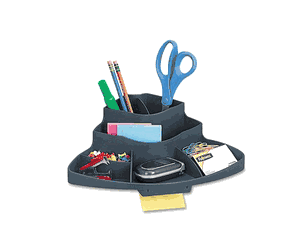 Fellowes 5508801 Partition additions corner organizer, 12-1/2w x 8-1/4d x 4-1/4h, graphite
