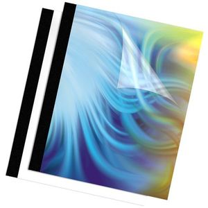 Fellowes Binding Thermal Presentation Covers, 1 Inch, Black, 240 sheets (5257001)