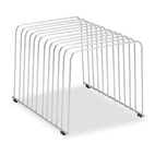 Fellowes Desktop Organizer, 11 Sections, Wire, 9 x 11 3/8 x 8, Silver FEL72012