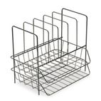 Fellowes Double Tray with Sorter, Seven Sections, Wire, 13 3/4 x 10 1/8 x 12 1/2, Black FEL72371
