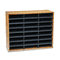Fellowes Fiberboard Literature Sorter, 24 Sections, 29 x 11 7/8 x 23 3/4, Medium Oak FEL25043