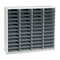 Fellowes Fiberboard Literature Sorter, 48 Sections, 29 x 11 7/8 x 34 3/4, Dove Gray FEL25081