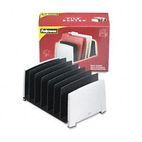 Fellowes File Sorter, Seven Sections, Plastic, 14 1/2 x 10 3/8 x 7 1/2, Black/Silver FEL8031801