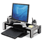 Fellowes Flat Panel Workstation Shelf, 11 1/2 x 25 7/8 x 9 1/4, Gray Laminate Top FEL8037401