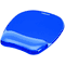 Fellowes Gel Crystal Mousepad/Wrist Rest, Blue (91141)