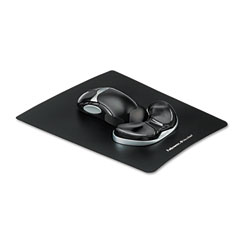 Fellowes Gel Gliding Palm Support w/Mouse Pad, Black FEL9180701