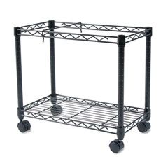 Fellowes High-Capacity Rolling File Cart, 24w x 14d x 20-1/2h, Black FEL45081