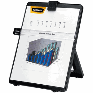 Fellowes Letter Sized Non-Magnetic Copyholder, Black (21106)