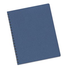 Fellowes Linen Texture Binding System Covers, 11-1/4 x 8-3/4, Navy, 50/Pack FEL52106