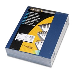 Fellowes Linen Texture Binding System Covers, 11 x 8-1/2, Navy, 200/Pack FEL52098