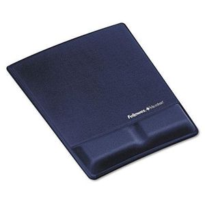FELLOWES MANUFACTURING 9183901 Memory Foam Wrist Support w/Attached Mouse Pad, Saphire
