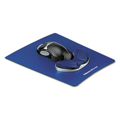Fellowes Memory Foam Gliding Palm Support w/Mouse Pad, Saphire FEL9180201