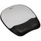 Fellowes Memory foam Mouse Pad/Wrist Rest- Silver Streak (9175801)
