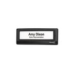 Fellowes Mesh Partition Additions Nameplate, 16 1/4 x 1 7/8 x 13 3/8, Black FEL7703201