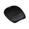 Fellowes Mouse Pad w/Wrist Rest, Nonskid Back, 8 x 9-1/4, Black FEL9176501