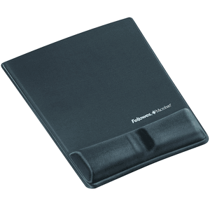 Fellowes Mouse/Wrist Support with Microban Protection, Gel, Graphite (9184001)