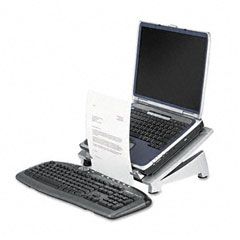 Fellowes Office Suites Laptop Riser Plus, Copyholder, 15 1/8 x 11 3/8 x 6 1/2, Black FEL8036701