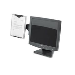 Fellowes Office Suites Monitor Mount Copyholder, Plastic, Holds 150 Sheets, Black/Silver FEL8033301