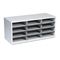 Fellowes Particle Board Literature Sorter, 12 Sections, 29 x 11 7/8 x 12 15/16, Dove Gray FEL25004