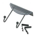Fellowes Perf-Ect Partition Additions Double-Garment Hook, 7 x 4 1/8 x 6 1/16, Black FEL22315
