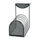 Fellowes Perf-Ect Partition Additions Six-Step File Organizer, 7 x 13, Black FEL22316