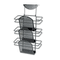 Fellowes Perf-Ect Partition Additions Three-Pocket Organizer, 12 1/2 x 21 3/8, Black FEL22318