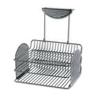 Fellowes Perf-Ect Partition Additions Three-Tray Organizer, 12 1/8 x 12 3/8, Black FEL22317