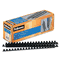 Fellowes Plastic Comb Bindings, 3/8" Diameter, 55 Sheet Capacity, Black, 100 Combs/Pack FEL52325