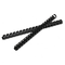 Fellowes Plastic Comb Bindings, 5/8" Diameter, 120 Sheet Capacity, Black, 25 Combs/Pack FEL52324
