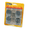 Fellowes Plastic Partition Additions Clips, 1-1/4w x 1-7/8h, Dark Graphite, 4/Pack FEL75270