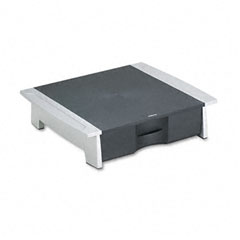 Fellowes Printer/Fax Machine Stand, 21 1/4 x 18 1/8 x 5 1/4, Black/Silver FEL8032601