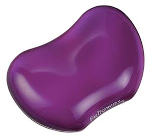 Fellowes Purple Gel Crystal Flex Rest Transparent Mini Wrist Rest