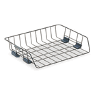 Fellowes Side Load Letter Desk Tray, Wire, Black FEL62112