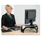 Fellowes Smart Suites Corner Monitor Riser, 3 7/8 to 5 1/8 x 18 1/2 x 12 1/2, Black FEL8020101
