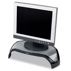 Fellowes Smart Suites Corner Monitor Riser, 3 7/8 to 5 1/8 x 18 1/2 x 12 1/2, Black FEL8020101
