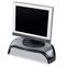 Fellowes Smart Suites Corner Monitor Riser, 3 7/8 to 5 1/8 x 18 1/2 x 12 1/2, Black FEL8020101