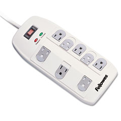Fellowes Superior Workstation Surge Protector, 8 Outlets, 6ft Cord FEL99015