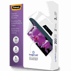 Fellowes Thermal Laminating Pouches, ImageLast, Jam Free Letter Size, 3 Mil, 200 Pack (5244101)